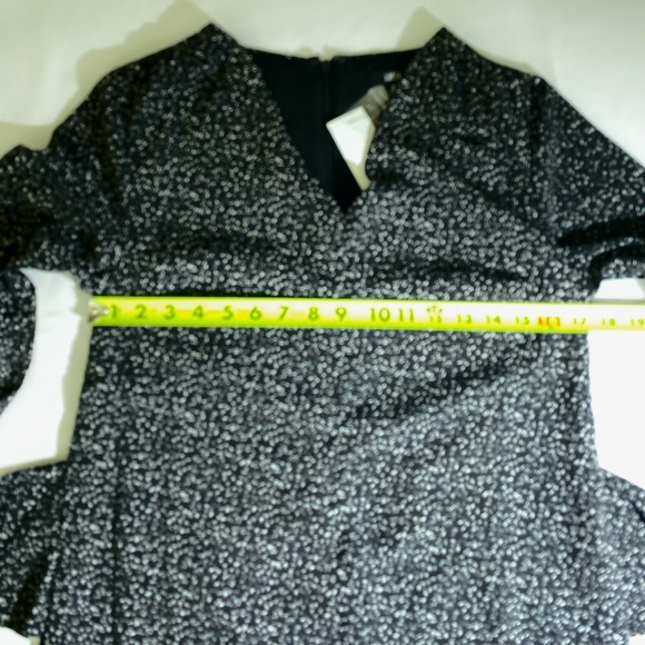 Tie V-Neck Dress - WHITE SPECKLE lined - Picture 13 of 17